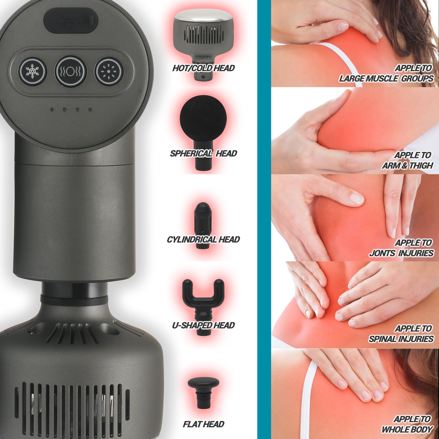 Portable Percussion Therapy Cold & Hot Massage Gun