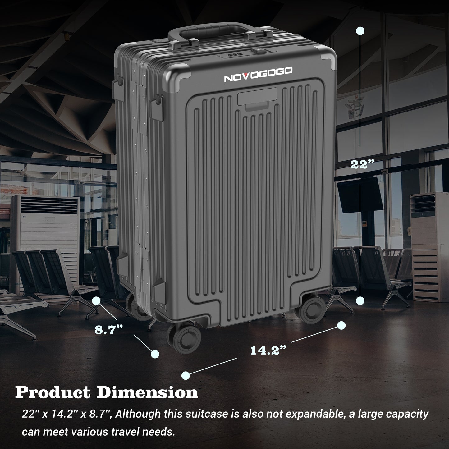 Alumina Carry On Luggage Spinner